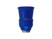 sproeierhouder staal/rubber blauw 1/4IG