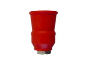 sproeierhouder RVS/rubber rood 1/4IG