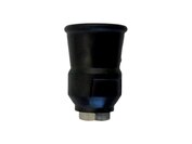 sproeierhouder RVS/rubber zwart 1/4IG