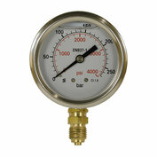 Pressure Gauge SS 1/4" BSPT Bottom conn. 0-160 bar (D.62mm)