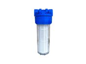 Waterfilter 10" compleet 1" aansluiting inclusief filter, wandbevestiging en sleutel
